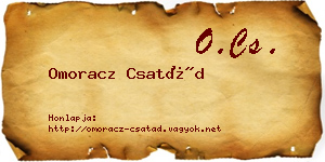 Omoracz Csatád névjegykártya
